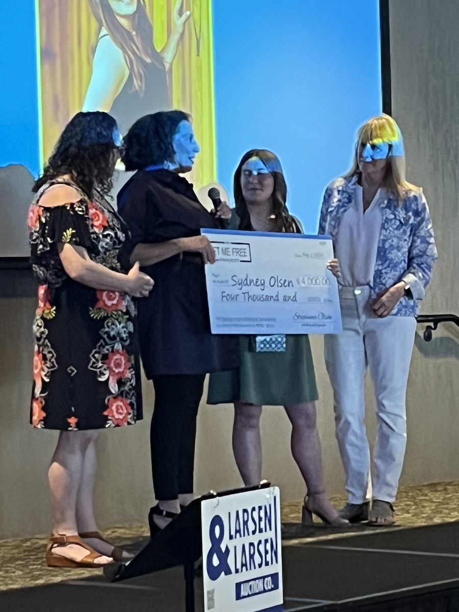 Scholarship check presentation
